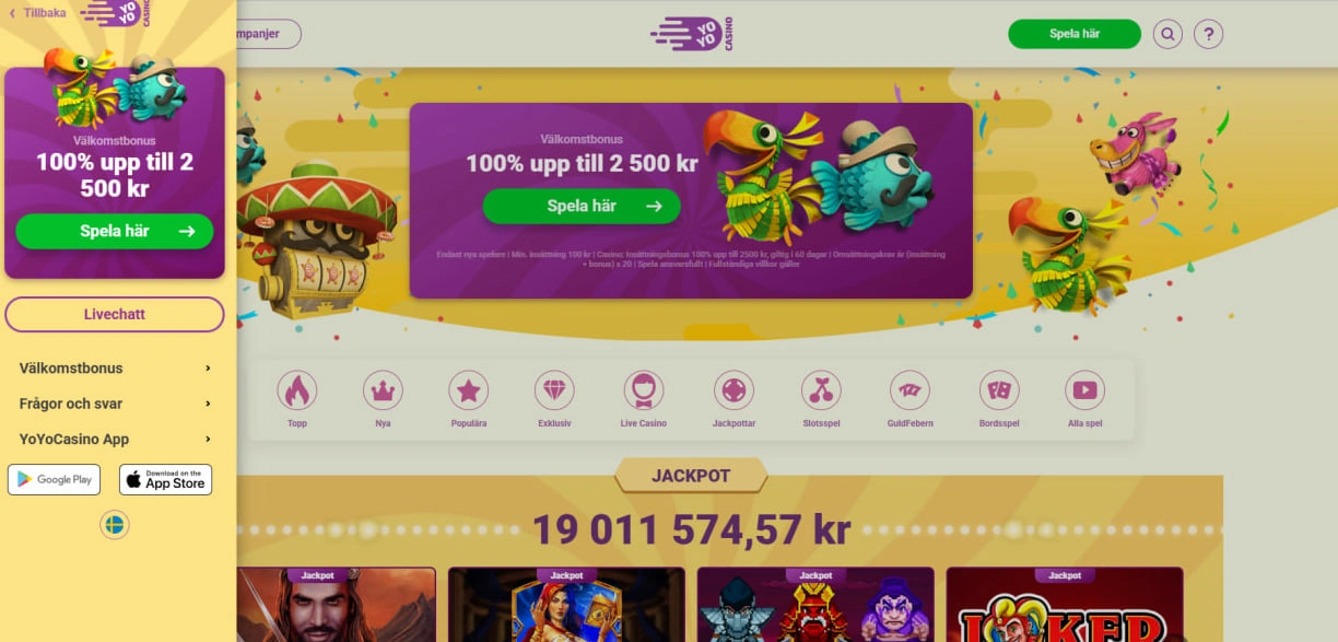 YoYo Casino Inloggning